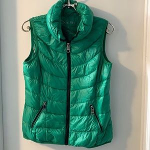 Calvin Klein Packable Puffer Down Vest Green Small